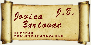Jovica Barlovac vizit kartica